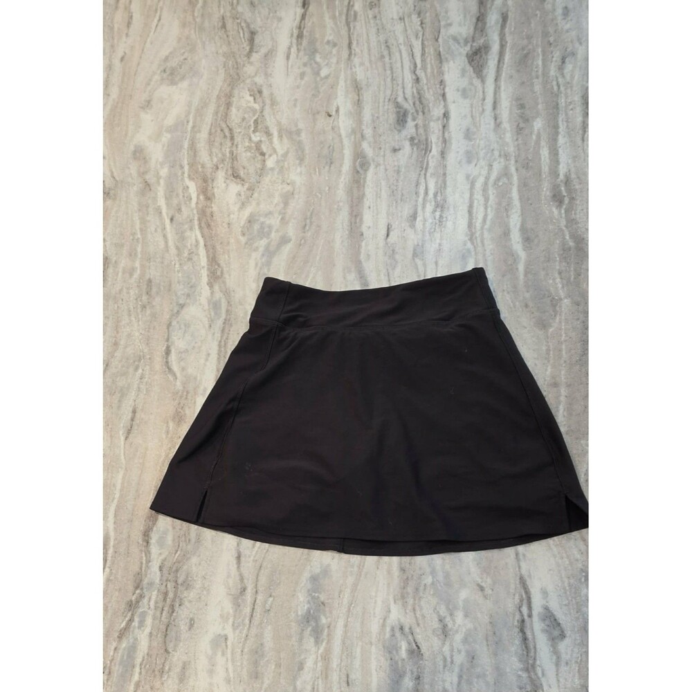 Old Navy Active Powersoft Extra High-Rise Go-Dry Black Skort with Built-In Short